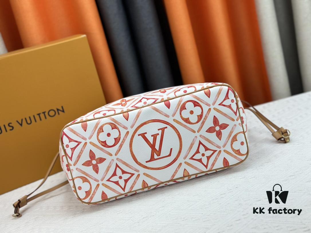 M11263, M25317 [Dushi Home Shoot] m45684 m45685 m40995 Tote MM Handbag in Cream Stripes with LVs on Pink Background