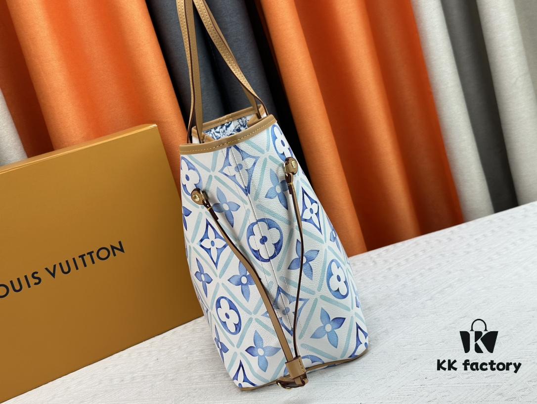 M11263, M25317 【Dushi Home Shoot】 m45684 m45685 m40995 Tote MM Handbag with Monochrome Stripes in Cream and LVs on Pink Background