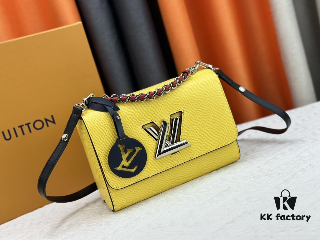 Exclusive Background LV's Latest and Hottest Twist Denim Medium Bag Shipment, Fan Bingbing Same Style, New Model TWIST 50273, 50272