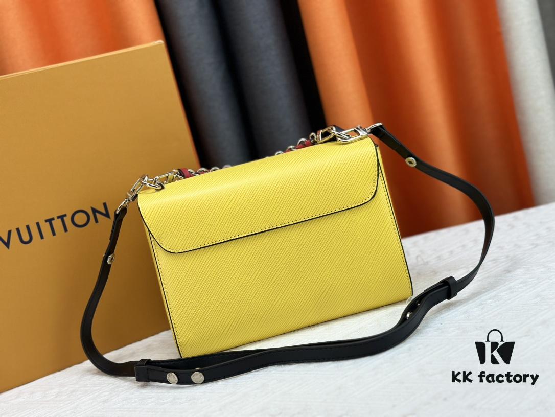 Exclusive Background LV's Latest and Hottest Twist Denim Medium Bag Shipment, Fan Bingbing Same Style, New Model TWIST 50273, 50272