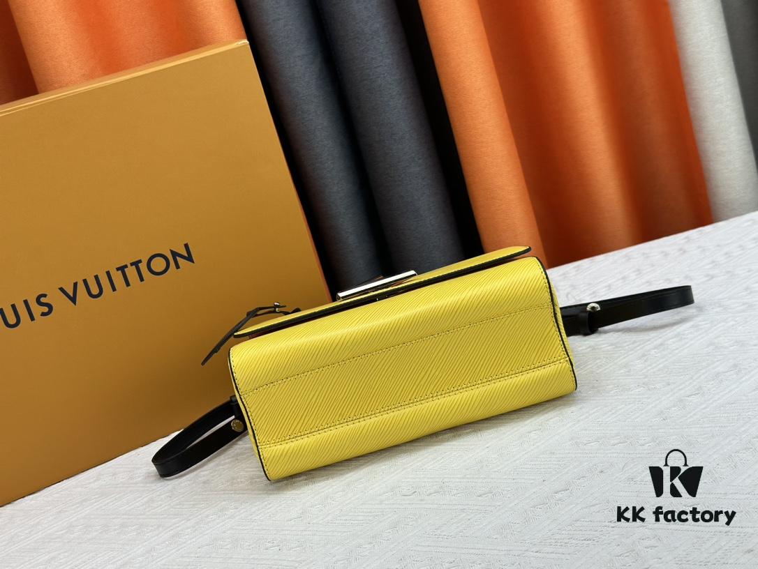 Exclusive Background LV's Latest and Hottest Twist Denim Medium Bag Shipment, Fan Bingbing Same Style, New Model TWIST 50273, 50272