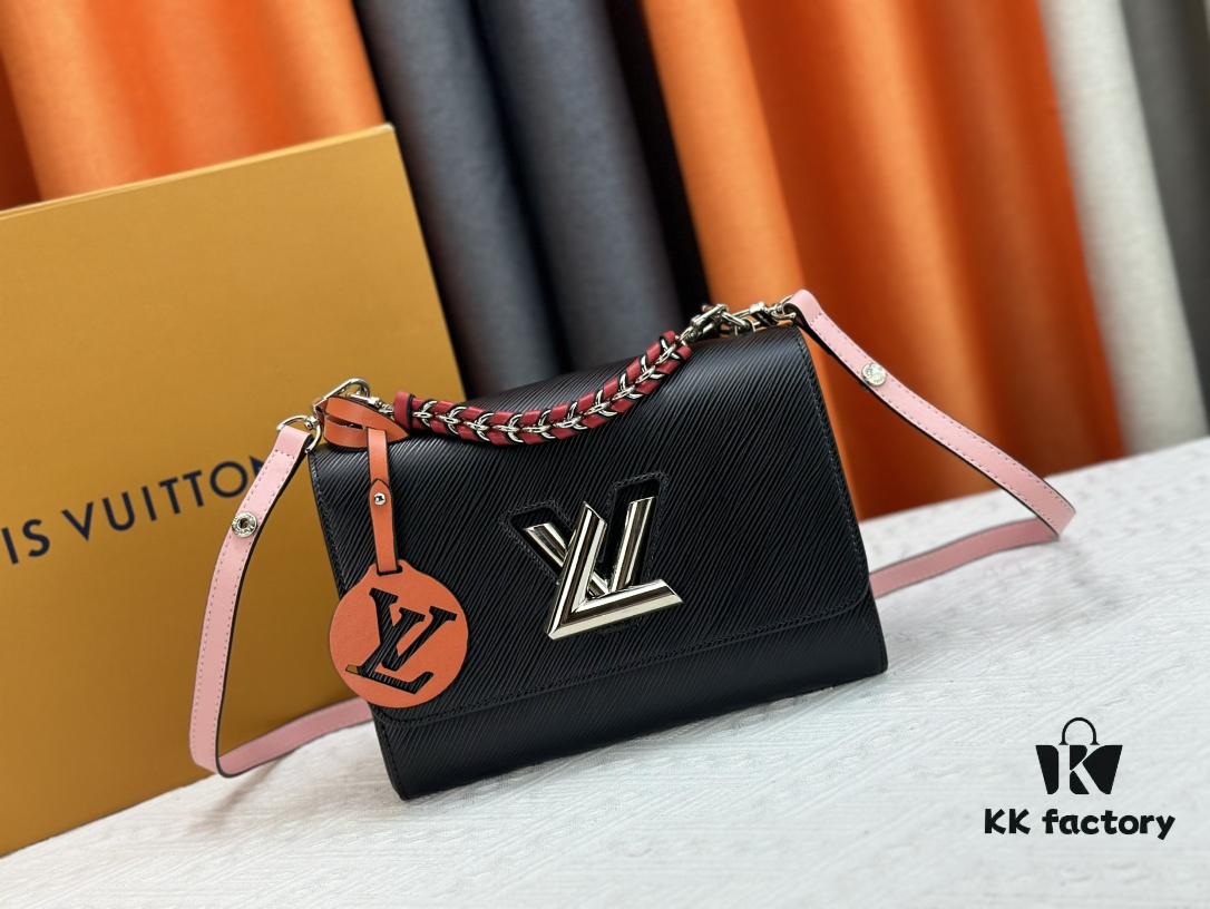 Exclusive LV Latest Hot Twist Denim Medium Size Bag Shipment, Fan Bingbing Same Style, New Model TWIST 50273, 50272