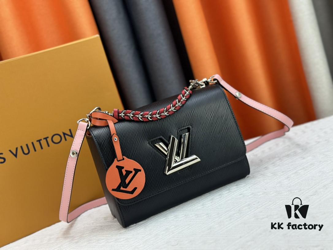 Exclusive LV Latest Hot Twist Denim Medium Size Bag Shipment, Fan Bingbing Same Style, New Model TWIST 50273, 50272