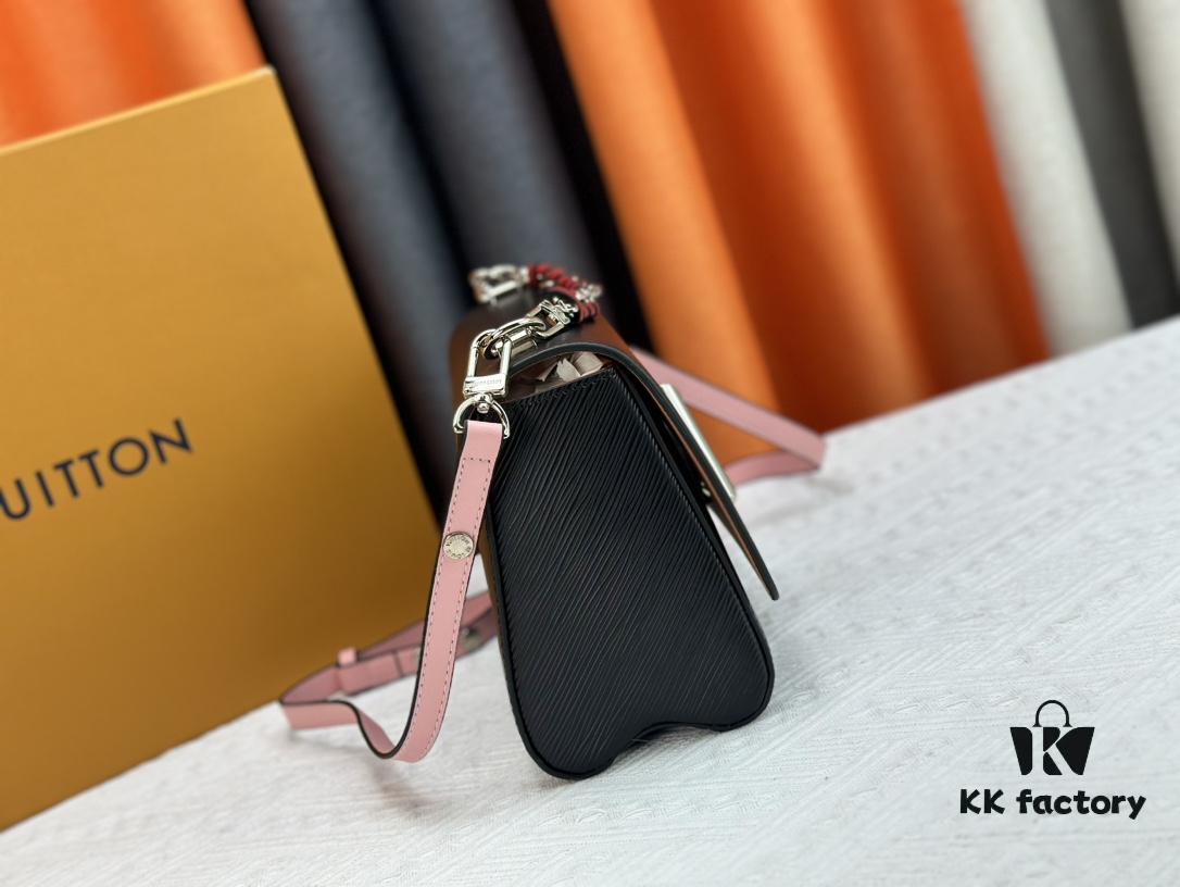 Exclusive LV Latest Hot Twist Denim Medium Size Bag Shipment, Fan Bingbing Same Style, New Model TWIST 50273, 50272