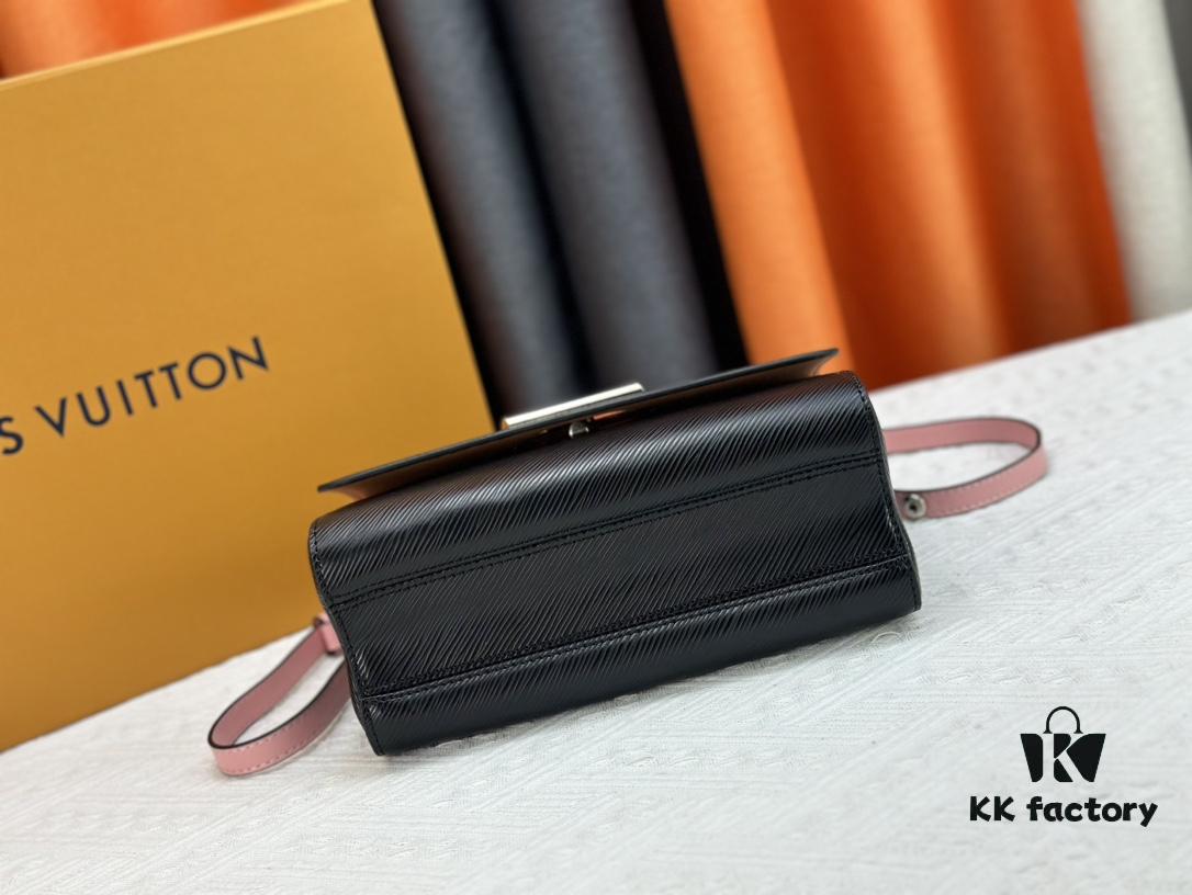 Exclusive LV Latest Hot Twist Denim Medium Size Bag Shipment, Fan Bingbing Same Style, New Model TWIST 50273, 50272