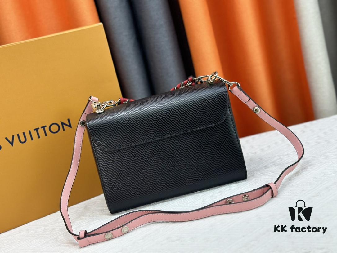 Exclusive LV Latest Hot Twist Denim Medium Size Bag Shipment, Fan Bingbing Same Style, New Model TWIST 50273, 50272