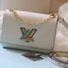 LV 2023 Twist Collection Medium Handbag - Premium Original Quality Epi Leather with Rhinestones and Enamel