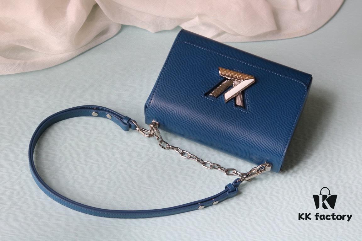 LV 2023 Twist Medium Handbag in Epi Leather with Rhinestones and Enamel