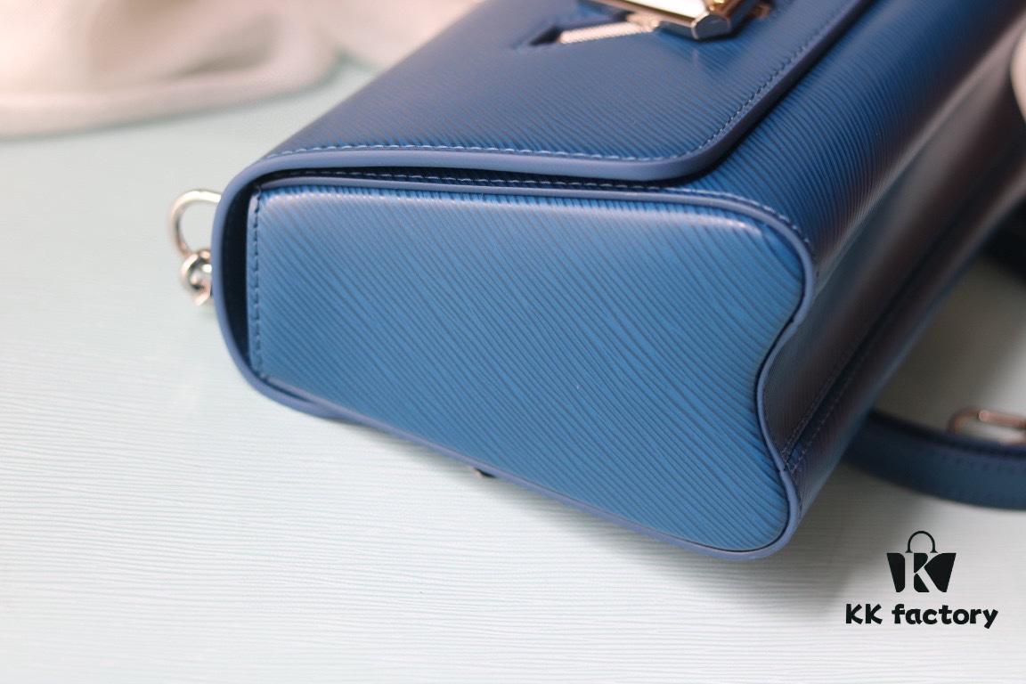 LV 2023 Twist Medium Handbag in Epi Leather with Rhinestones and Enamel