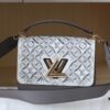 New Arrival / Top Quality Original Design - Model No. 50358 - LV Twist Medium Handbag in Soft Calfskin with Embroidered Since 1854 Pattern