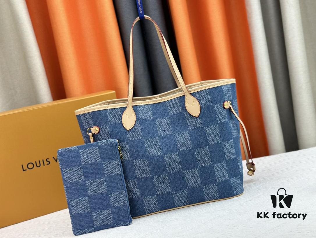 NEVERFULL Medium Tote Bag in Denim M45684 M45686 M40995