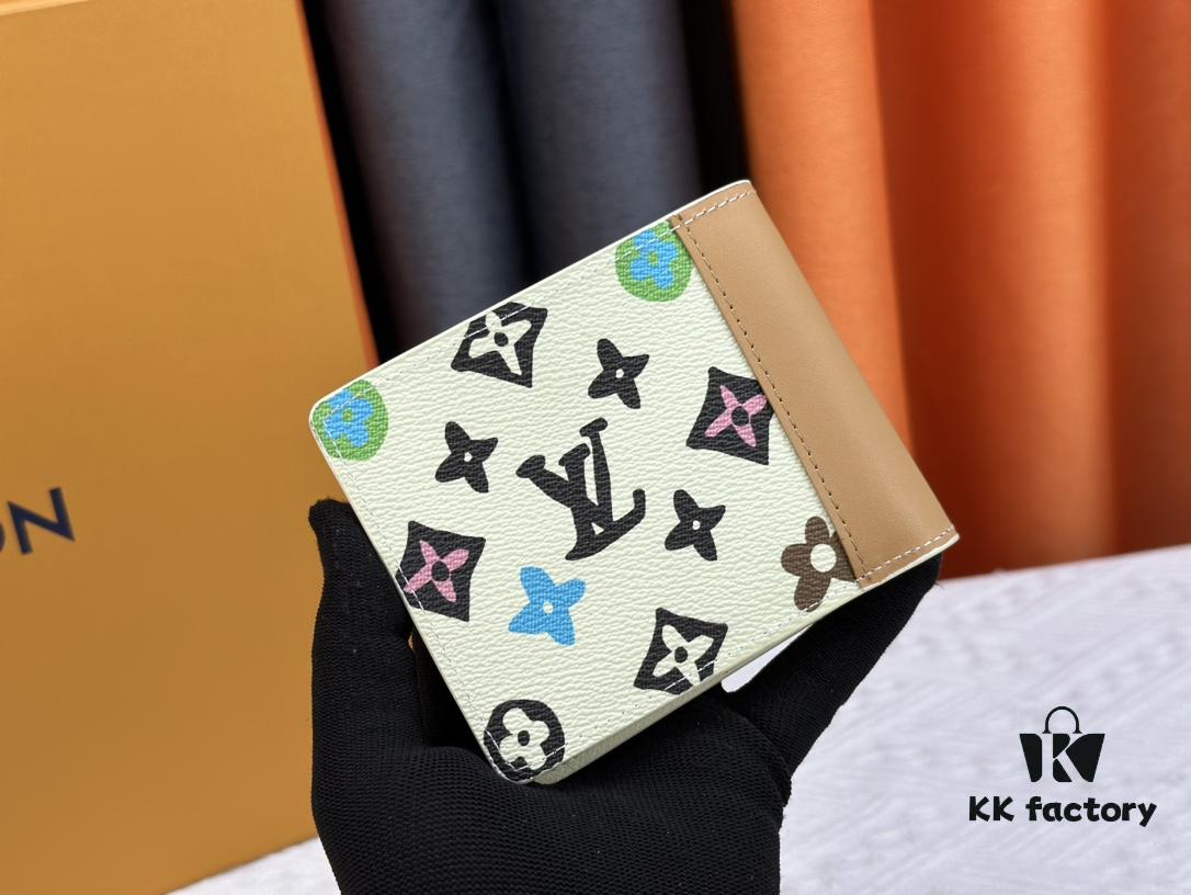 M83334 Beige and Multicolor Multiple Wallet