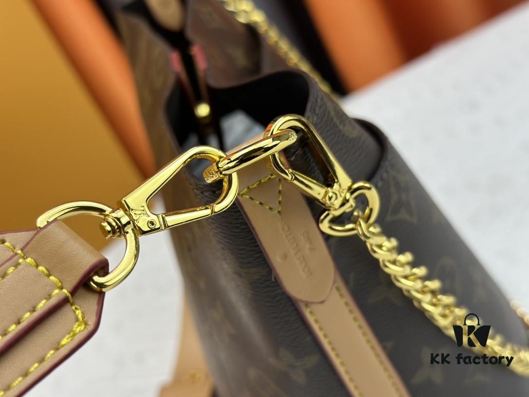 M24638 White M24006 Black M24165 Caramel Lock and Walk Bucket Bag