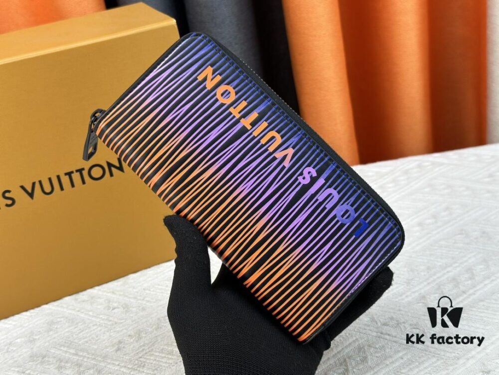 LV 82587 Wallet - Men's Vertical Zip Wallet Made from Durable Damier Graphite Canvas, Elegant and High-Quality