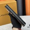 LV Wallet 63095 Black Ombré Men's Vertical Zip Wallet