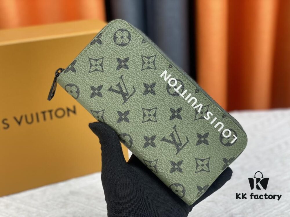 LV Wallet 63095 Beige and Red Money Clip