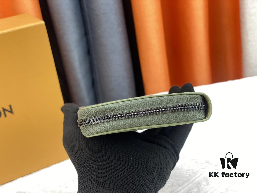 LV Wallet 63095 Beige and Red Money Clip