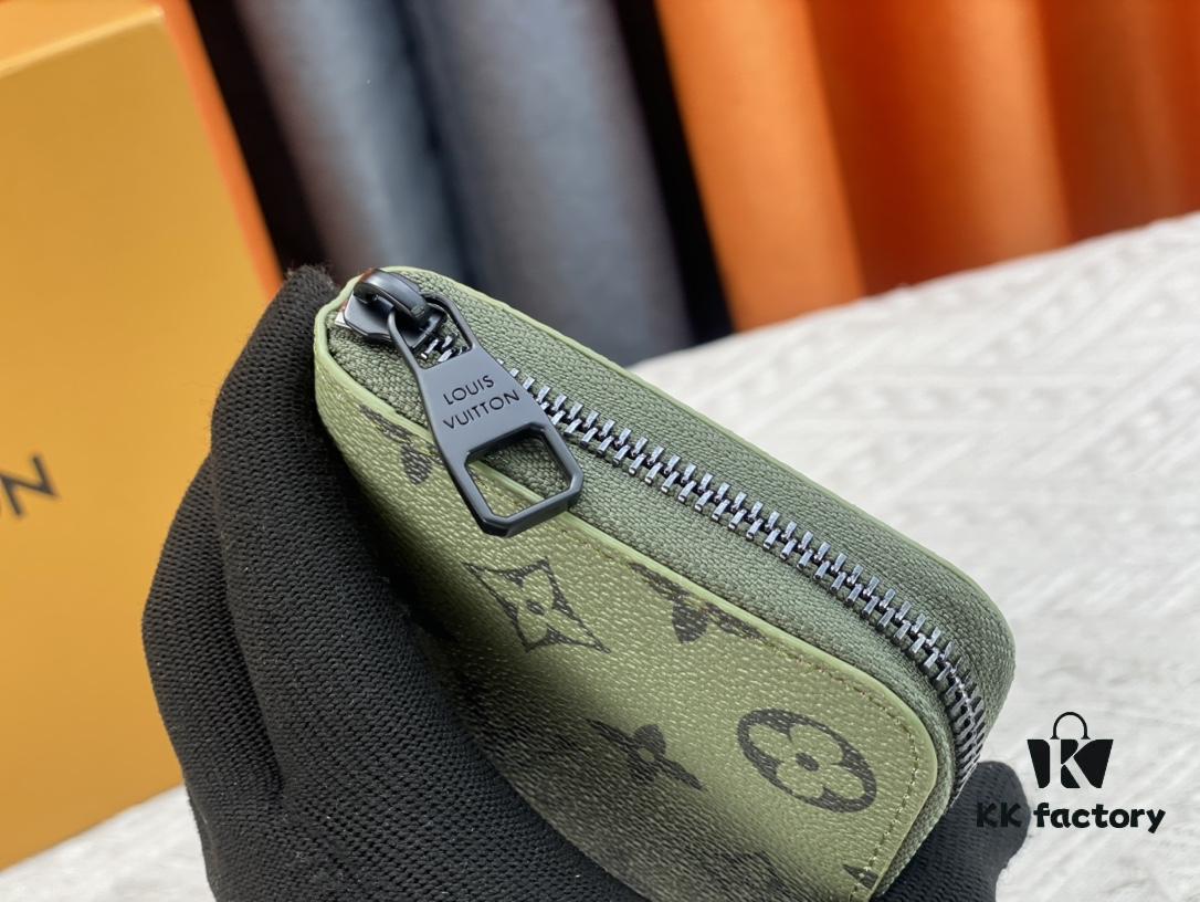 LV Wallet 63095 Beige and Red Money Clip