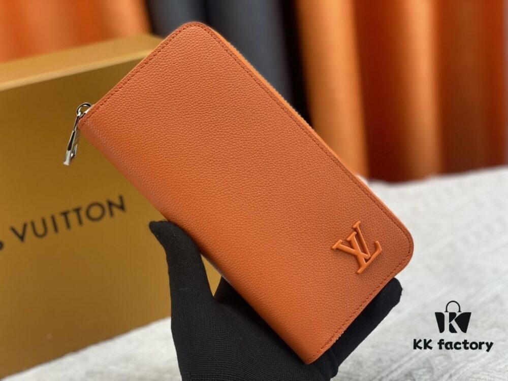 LV Wallet Men's Vertical Zip Wallet Durable Damier Graphite Canvas Elegant Design Multiple Card Slots