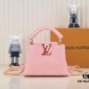 Upgraded M23082 Pink - Full Leather Cap, Na Ying Collection, Qixi Limited Edition / Mini Capucines BB Bag