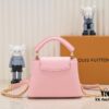 Upgraded M23082 Pink - Full Leather Cap, Na Ying Collection, Qixi Limited Edition / Mini Capucines BB Bag