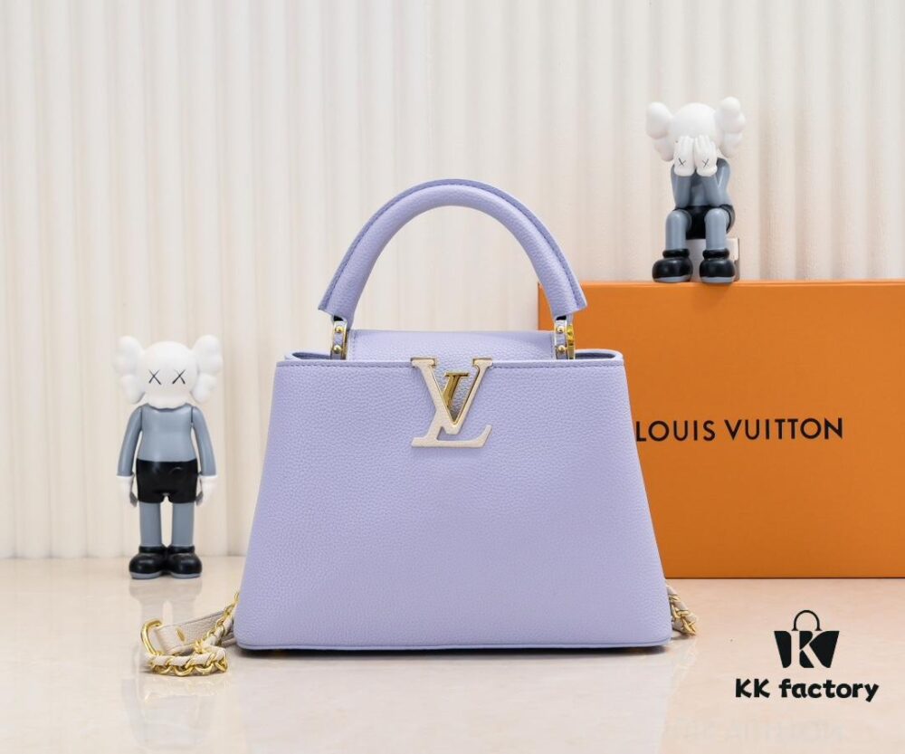 Exclusive On-Site Photos - Factory Price M59512 m59653 Blue Capucines BB Handbag