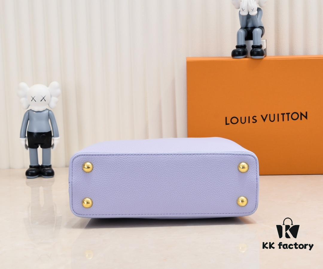 Exclusive On-Site Photos - Factory Price M59512 m59653 Blue Capucines BB Handbag