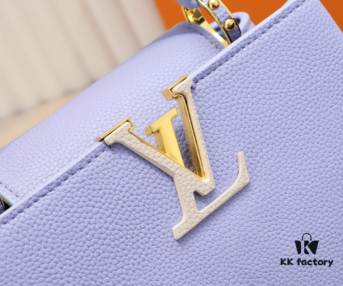 Exclusive On-Site Photos - Factory Price M59512 m59653 Blue Capucines BB Handbag