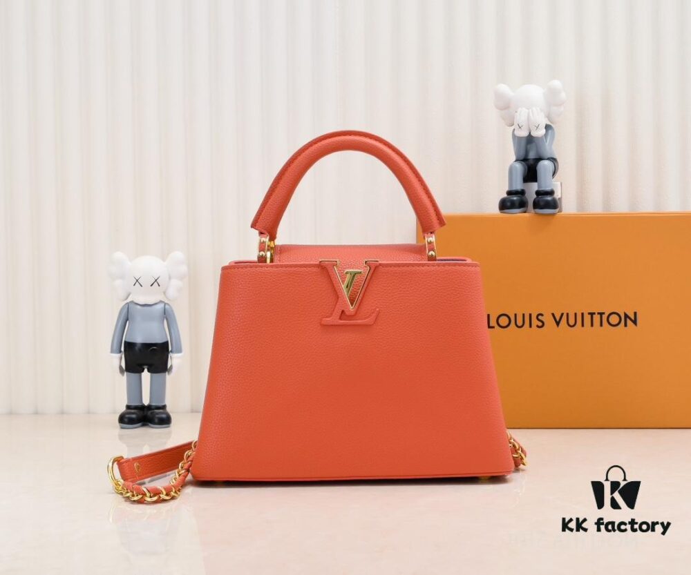 Exclusive On-Site Photo - Factory Price M59512 m59653 Orange Capucines BB Handbag