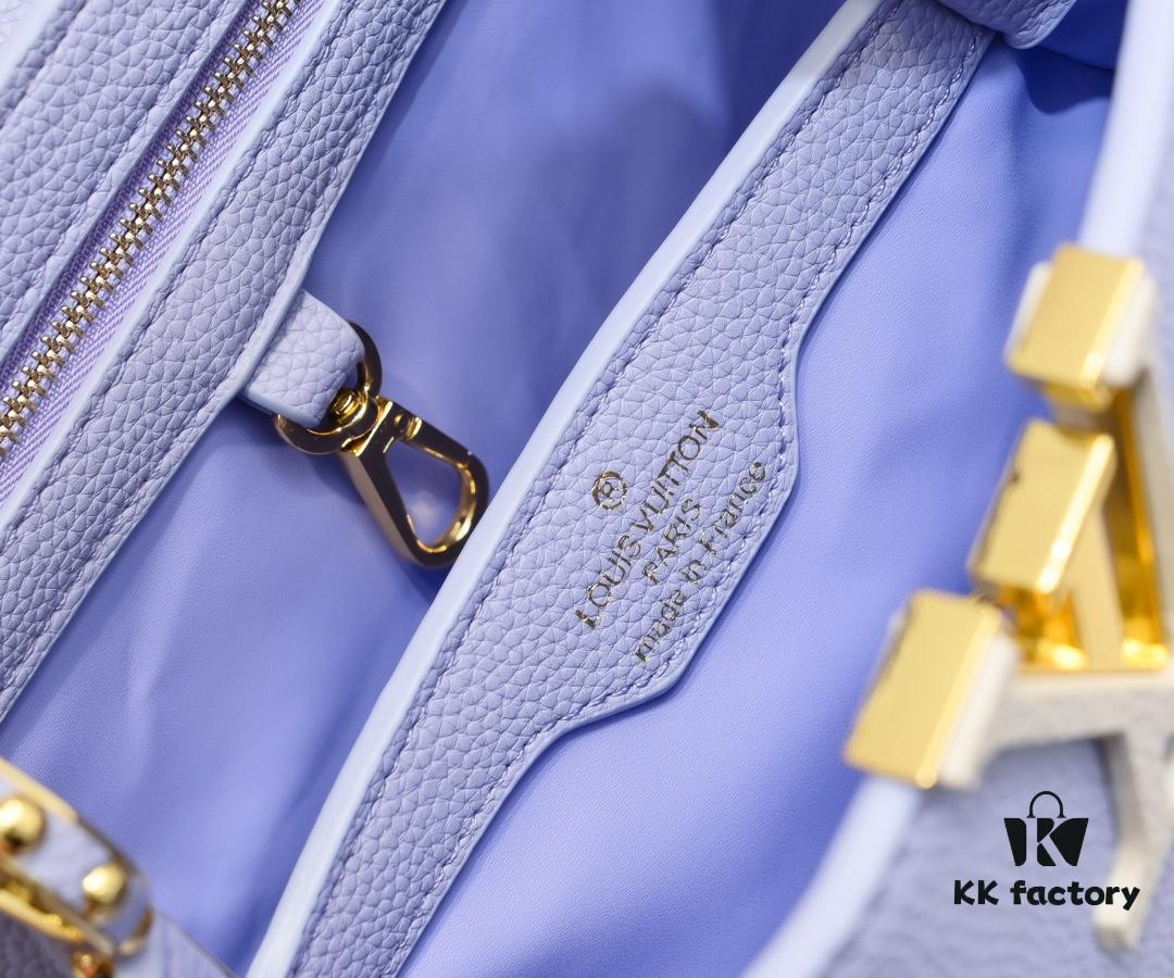 Exclusive On-Site Photos - Factory Price M59512 m59653 Blue Capucines BB Handbag