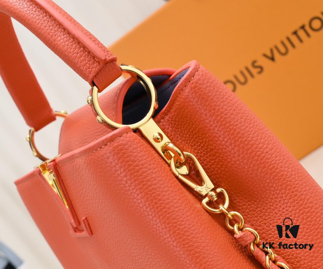 Exclusive On-Site Photo - Factory Price M59512 m59653 Orange Capucines BB Handbag