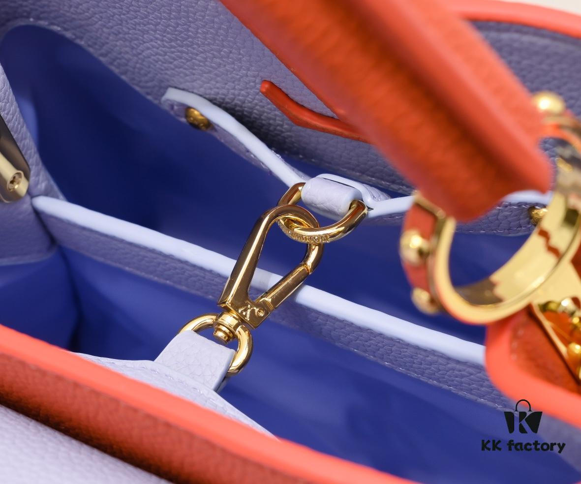 Exclusive On-Site Photo - Factory Price M59512 m59653 Orange Capucines BB Handbag