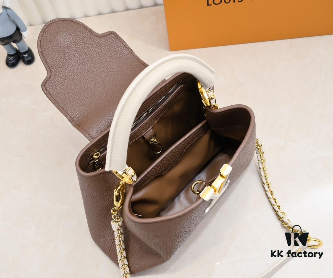 Exclusive On-Site Photos - Factory Price M59512 m59653 Brown Capucines BB Handbag