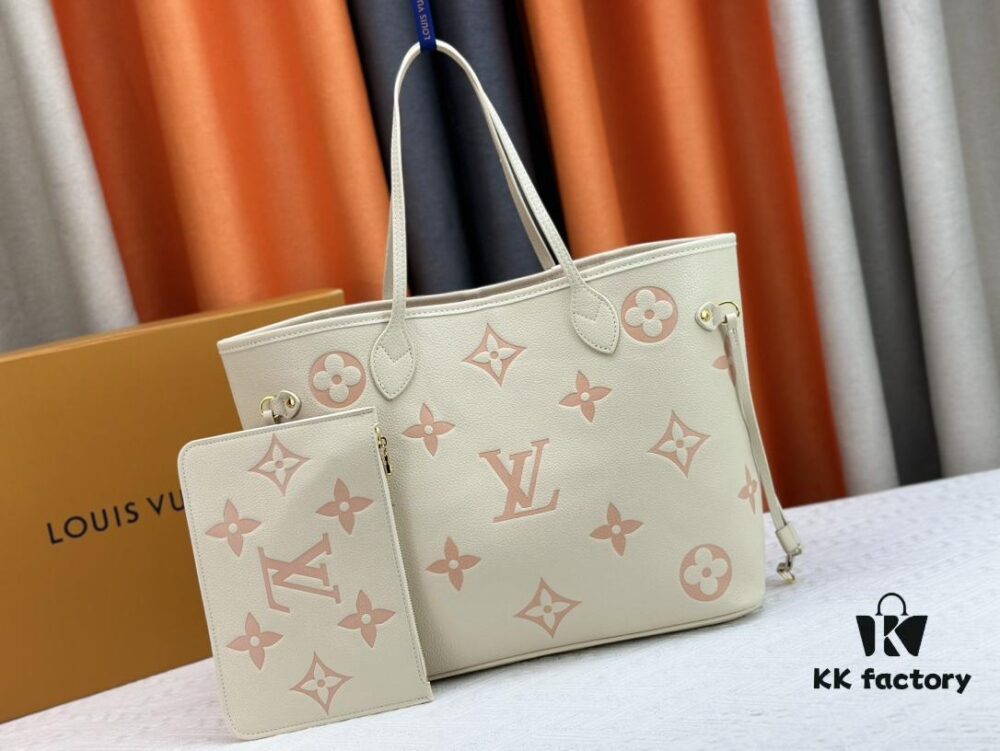 NEVERFULL MM Medium Tote Bag M45684 M45685 M40995 (Embossed) Monogram Canvas Handbag