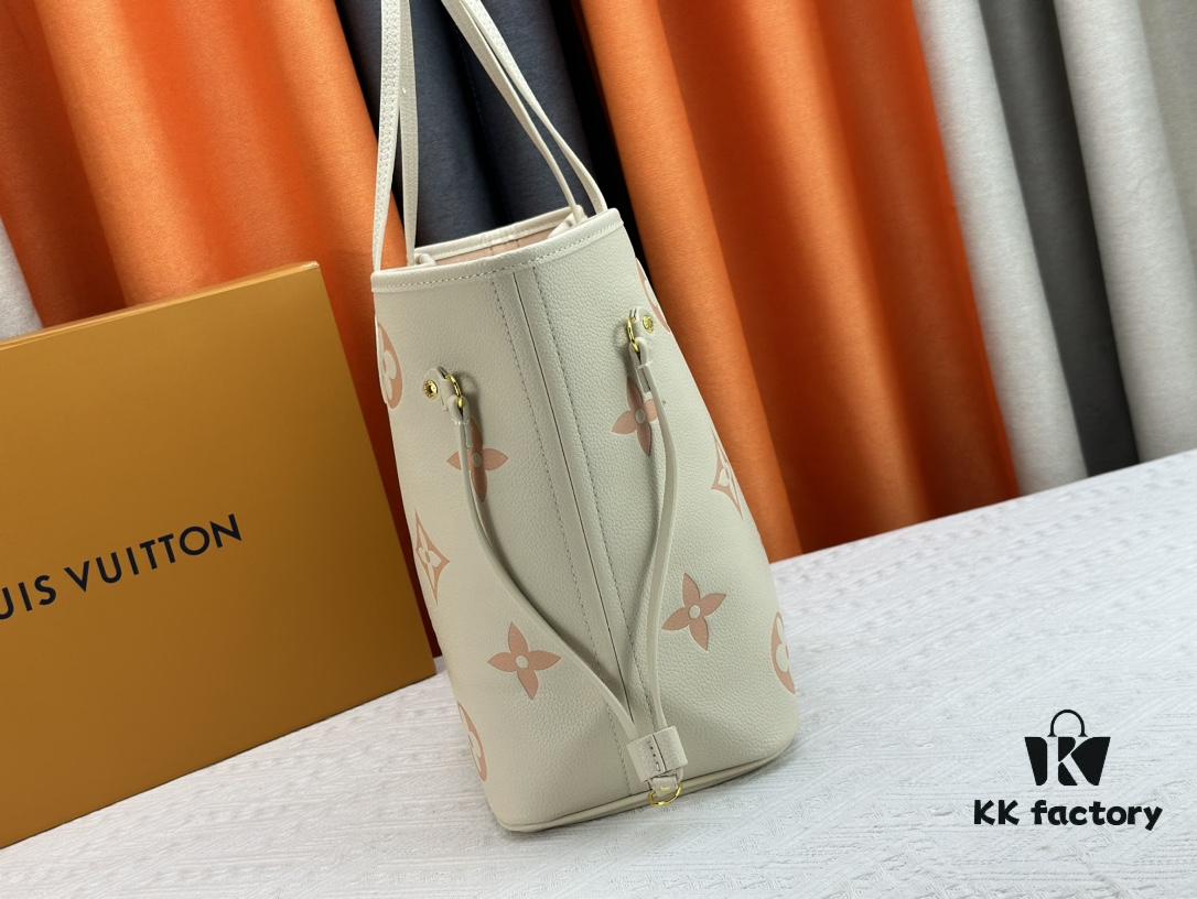 NEVERFULL MM Medium Tote Bag M45684 M45685 M40995 (Embossed) Monogram Canvas Handbag