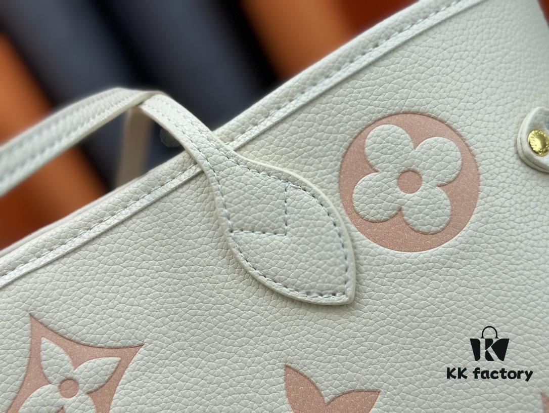 NEVERFULL MM Medium Tote Bag M45684 M45685 M40995 (Embossed) Monogram Canvas Handbag