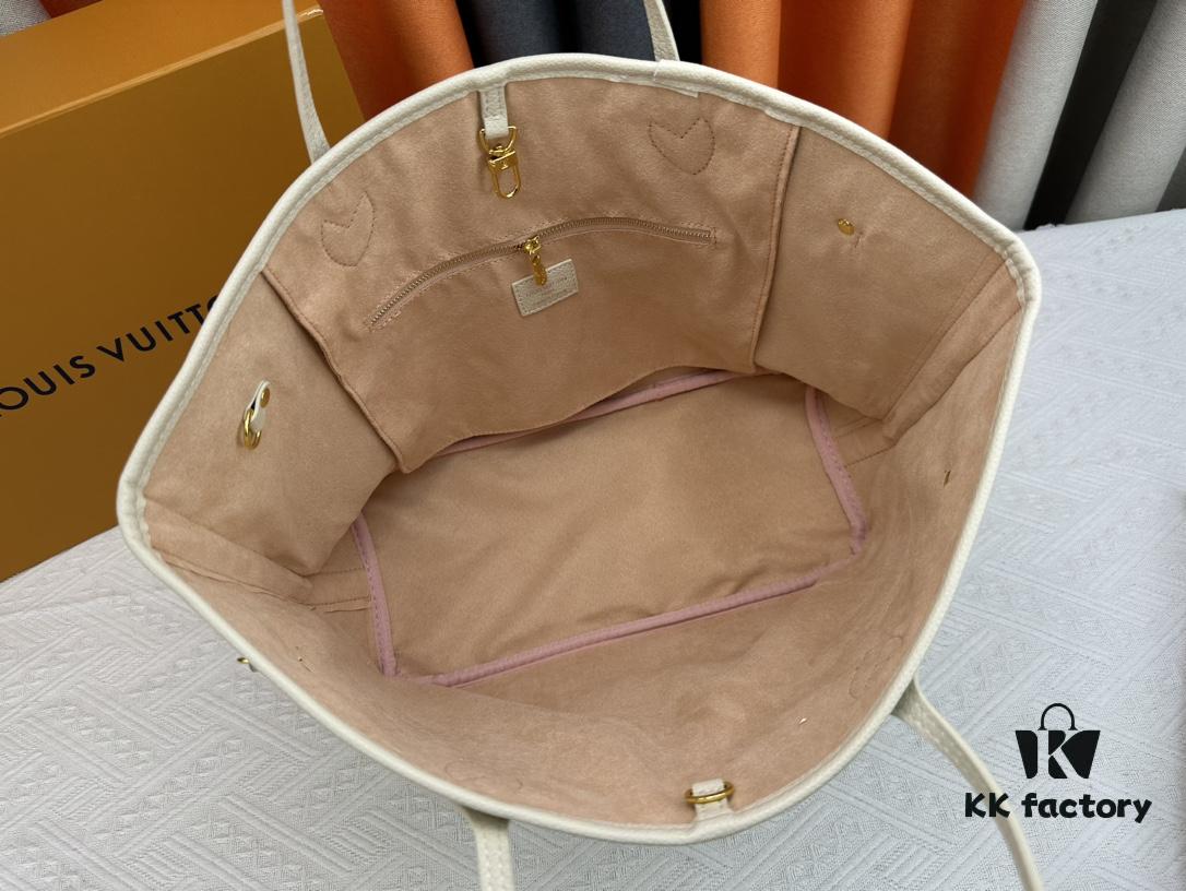 NEVERFULL MM Medium Tote Bag M45684 M45685 M40995 (Embossed) Monogram Canvas Handbag