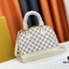Upgraded Original Version Exclusive Real Shot 2022 New Style Shell Checkered White Woven Wrist Bag N45294 M53152