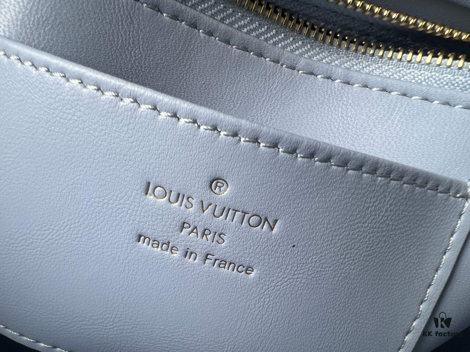 Top-tier Original Order Exclusive Real-shot M24186 M22891 Light Blue Full Leather Quilted Chain Bag Series GO-14 Teist Medium Handbag M22890