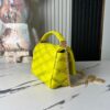 693087116e68136f4d9a8687 Top Quality Original Order Exclusive Real Shot M22891 Lemon Yellow Full Leather Diamond Quilted Chain Bag Series GO-14 Teist Medium Handbag M22890