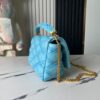 Top-tier Original Design Exclusive Real-shot M24165 M22891 Aqua Blue Full Leather Quilted Chain Bag Series GO-14 Teist Medium Handbag M22890