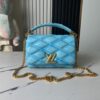 Top-tier Original Design Exclusive Real-shot M24165 M22891 Aqua Blue Full Leather Quilted Chain Bag Series GO-14 Teist Medium Handbag M22890