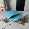 Top-tier Original Design Exclusive Real-shot M24165 M22891 Aqua Blue Full Leather Quilted Chain Bag Series GO-14 Teist Medium Handbag M22890
