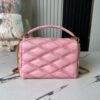 Top-tier Original Order, Exclusive Real-shot M24465 M22891 Pink Full Leather Quilted Chain Bag Series GO-14 Teist Medium Handbag M22890