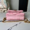 Top-tier Original Order, Exclusive Real-shot M24465 M22891 Pink Full Leather Quilted Chain Bag Series GO-14 Teist Medium Handbag M22890