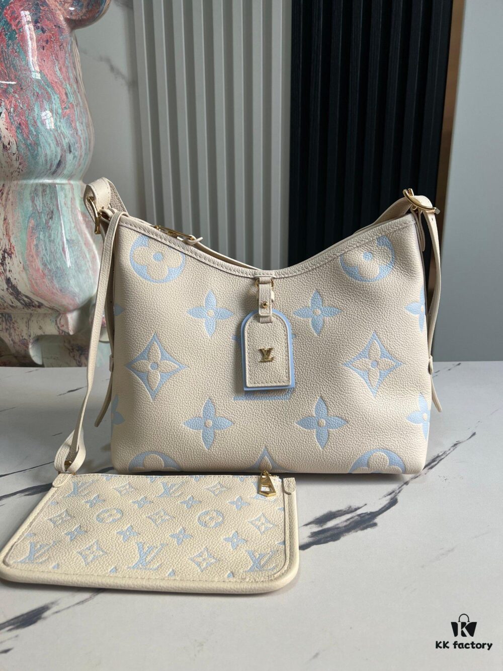 Top Quality Original Order Exclusive Real Shot M46288 Beige with Blue Print Full Leather Shoulder Shopping Tote CarryAll Mini Bag - LV Milky Way M46288 White/Pink (Silkscreen) Mini Bag
