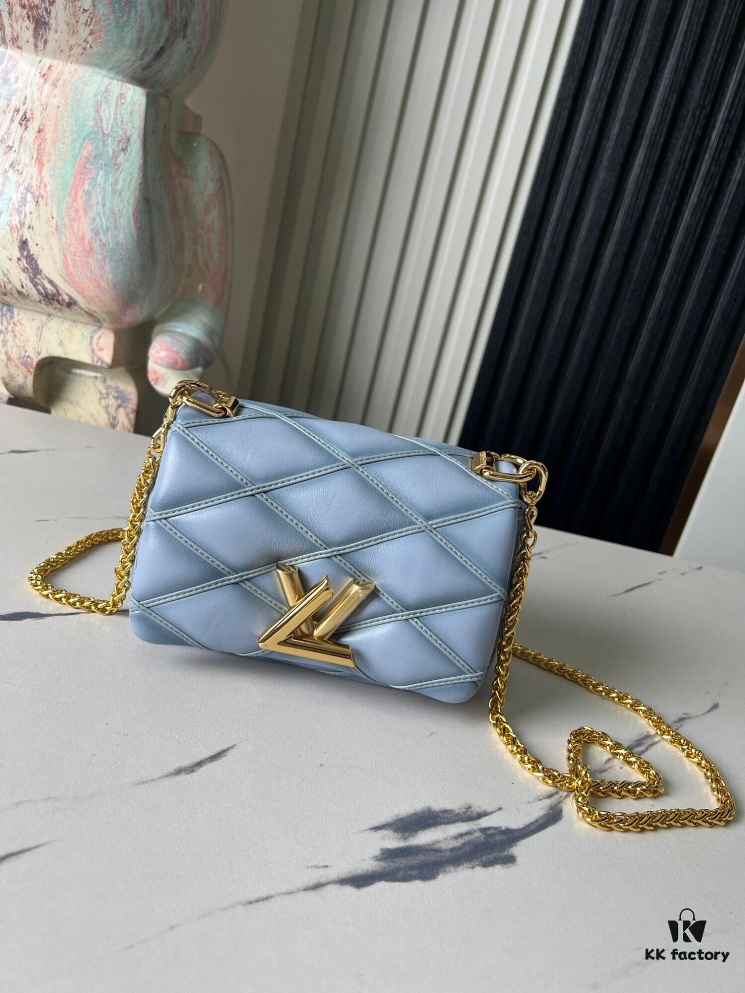 Top-tier Original Order Exclusive Real-shot M83071 Misty Blue M23625 M82752 Full Leather Chain Bag Series PICO GO-14 Handbag