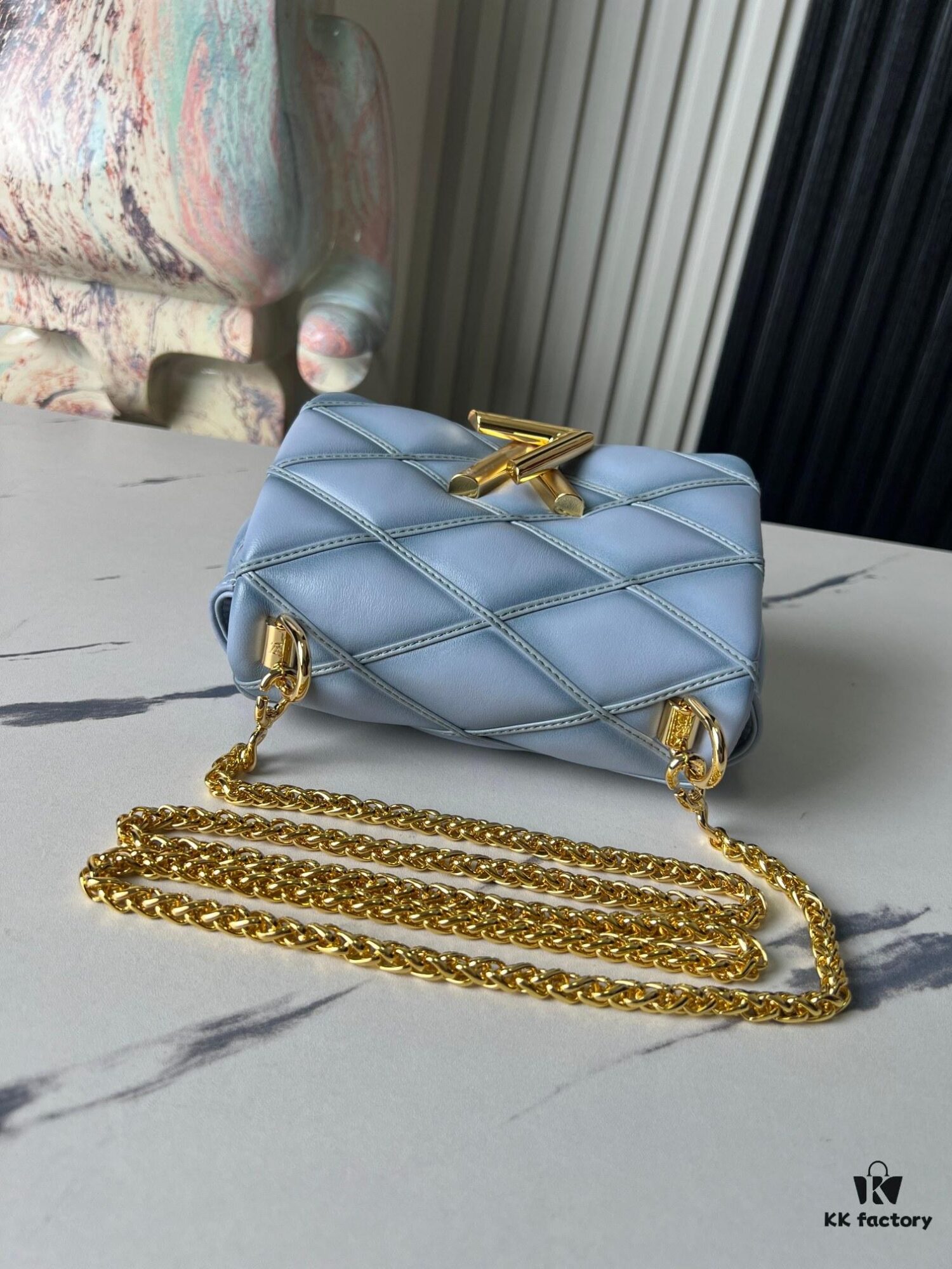 Top-tier Original Order Exclusive Real-shot M83071 Misty Blue M23625 M82752 Full Leather Chain Bag Series PICO GO-14 Handbag