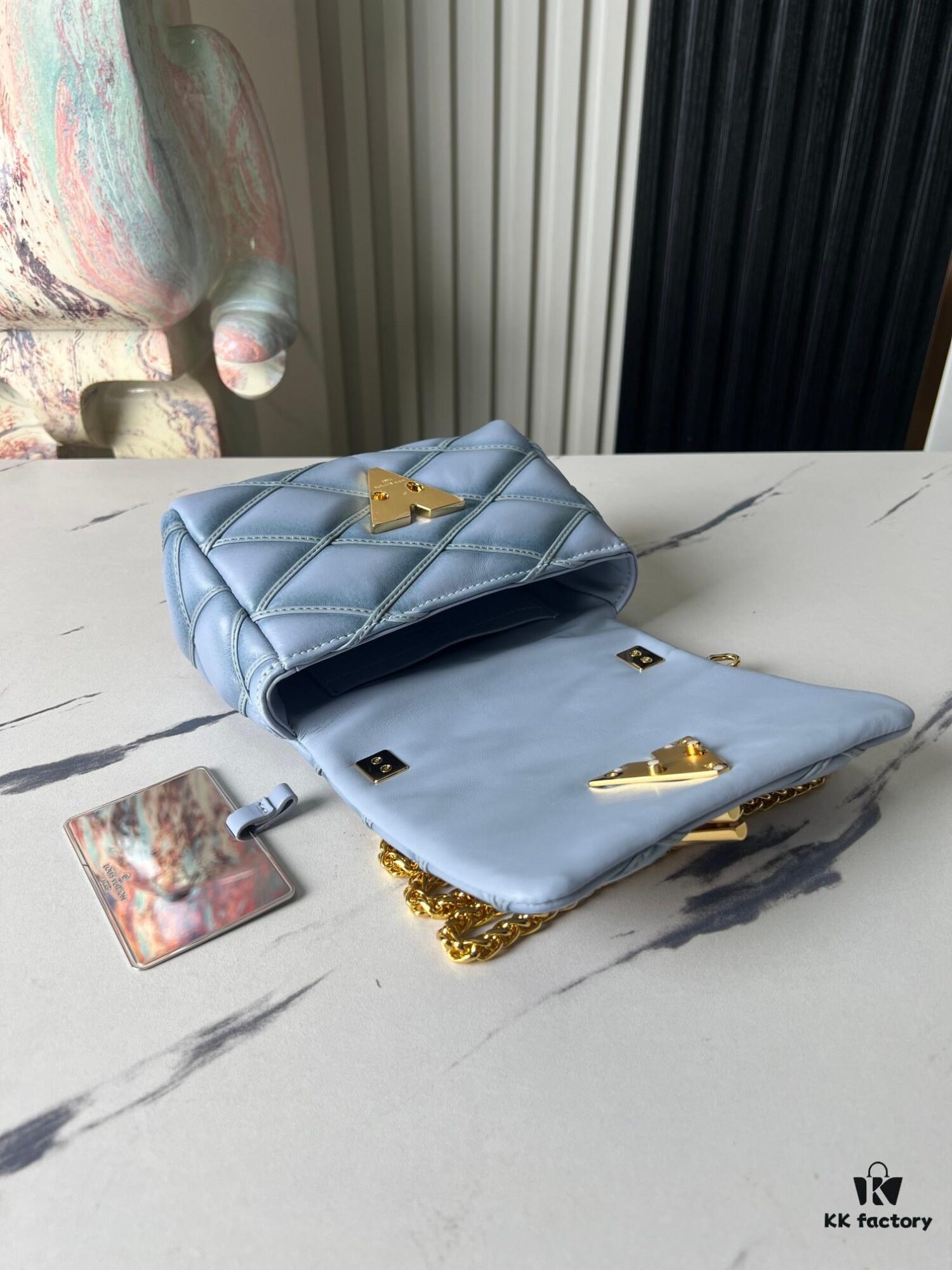 Top-tier Original Order Exclusive Real-shot M83071 Misty Blue M23625 M82752 Full Leather Chain Bag Series PICO GO-14 Handbag