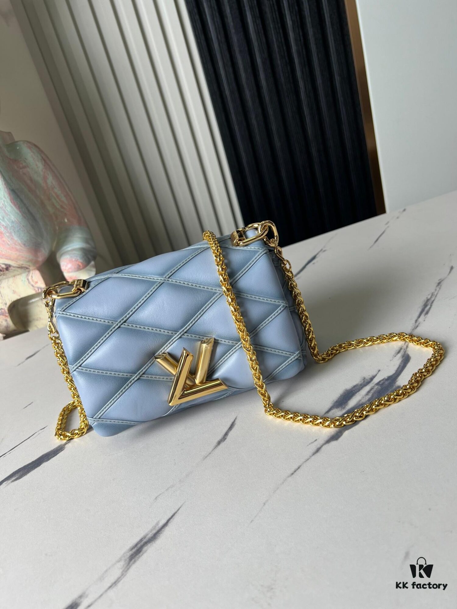 Top-tier Original Order Exclusive Real-shot M83071 Misty Blue M23625 M82752 Full Leather Chain Bag Series PICO GO-14 Handbag